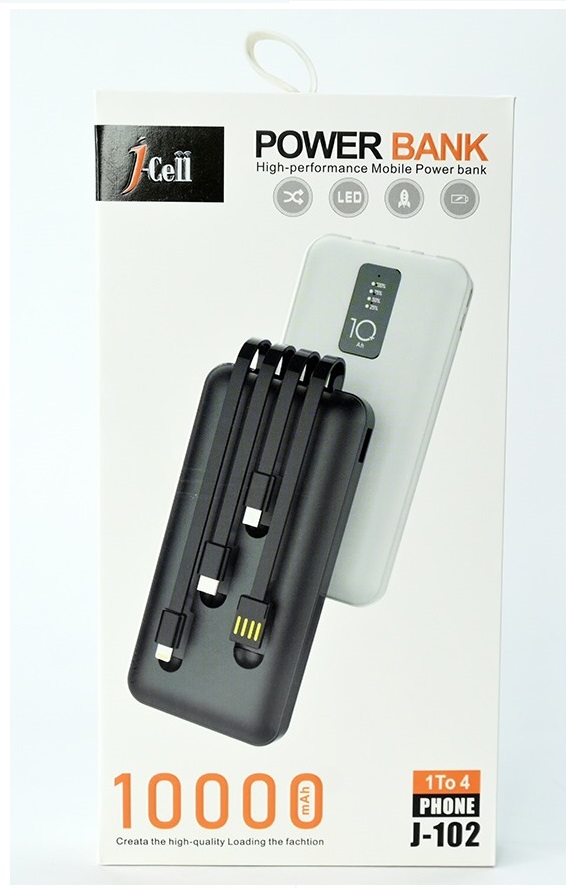 jcell 10,000 mAH  power bank