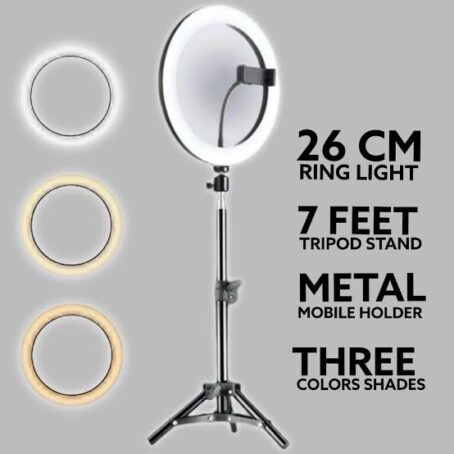 26cm Ringlight with 7 feet stand - Image 3